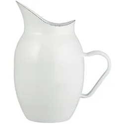 IB Laursen Kanne Emaille, 23 x 17 x 26 cm, Weiß