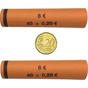 Betec Münzhülsen 20 Cent  3706 für Rollgeld 80 Stück