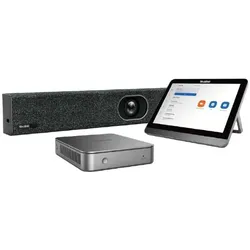Yealink Zoom - VC ZOOM Rooms System - ZVC400-C3-000, Konferenzgerät, Schwarz, Silber