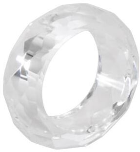 Saro Lifestyle Crystal Napkin Ring (Set of 4)