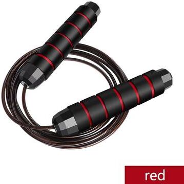 Clever Finds Adjustable Steel Wire Speed Jump Rope For Cardio Fitness Training red