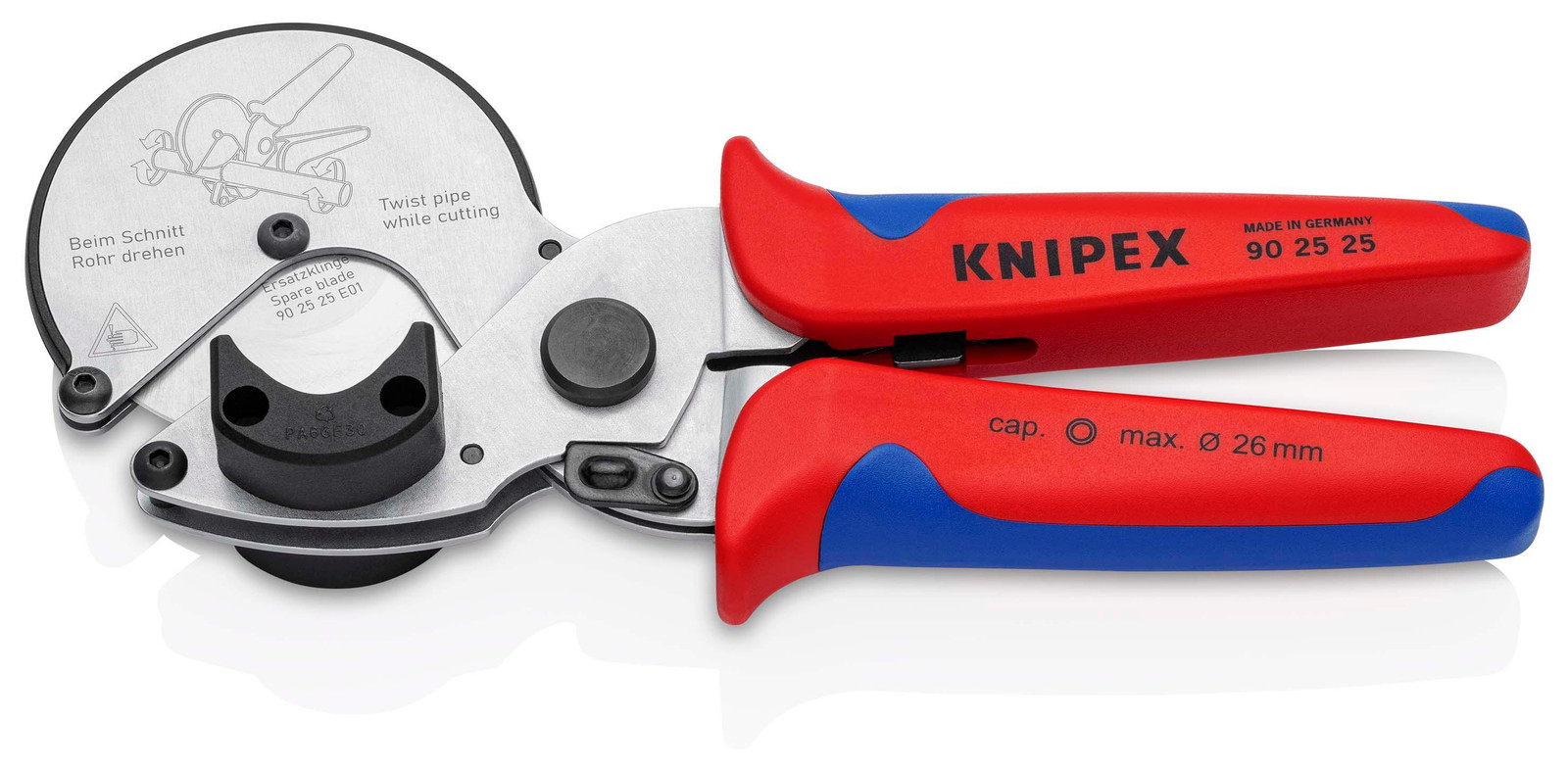 Knipex buisknip voor composiet en kunststof tot Ø 26 mm