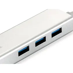 LEVEL ONE USB-0504 Adapter 4 Port 3xUSB-C 3.0, 1x GE Port