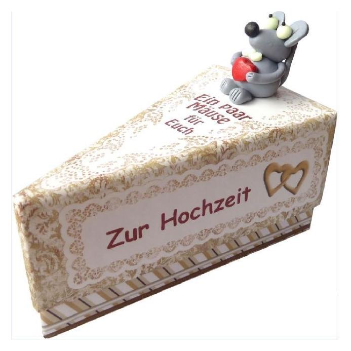 Hergo Geschenkschachtel Tortenstck "Zur Hochzeit" (8183)