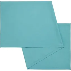 Tischläufer Steffi Uni Mineralblau ca. 45x150cm