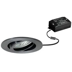 Brumberg 38143783 LED-Einbaustrahler 230 V AC, 50 Hz, 6 W, 38°, 3.000 K, rund, schwenkbar, vinyls