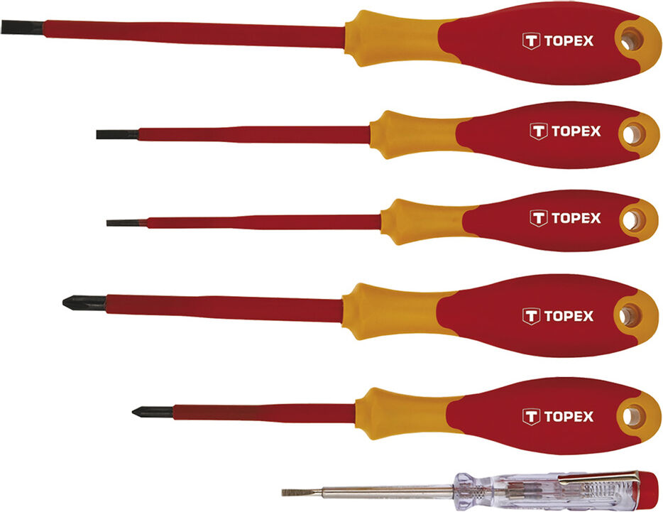 topex 39d150 Serie Cacciaviti Isolati 6 Pezzi - 39d150