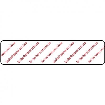 König Werbeanlagen Dreifke® Aufkleber I Sicherheitssiegel Sicherheitsverschluss, RoHS-konform, VOID-Folie, 65x15mm, 30/Bogen
