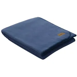 eskimo Edelvelours Decke 220x240 cm | jeans - blau