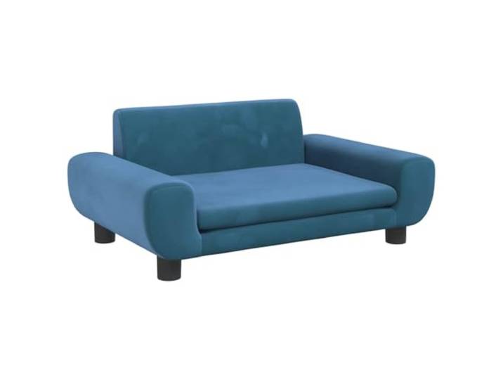 sofa Blau 70x45x33 cm Samt Minisofa mit Samtbezug, Kiefernholzrahmen, vier Beine, weiche Schaumstoffpolsterung, runde Kanten,