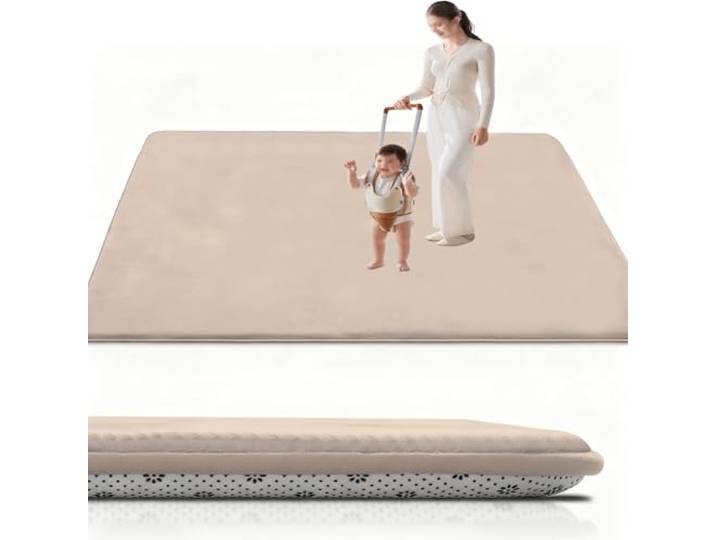 RxueSug Krabbelmatte Baby 200 x 200 cm, Spielmatte Kinder Spieldecke, Baby Spielmatte, Kinderteppich, Spielteppich, Bodenmatte Kinder Dicke 2 cm, rutschfest Seiten für drinnen und draußen
