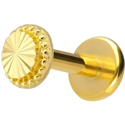 Titan Labret mit Innengewinde + 925er Silber Aufsatz DISC