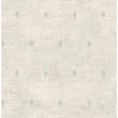 Seabrook Designs Mathurine Fleur De Lis Unpasted Wallpaper