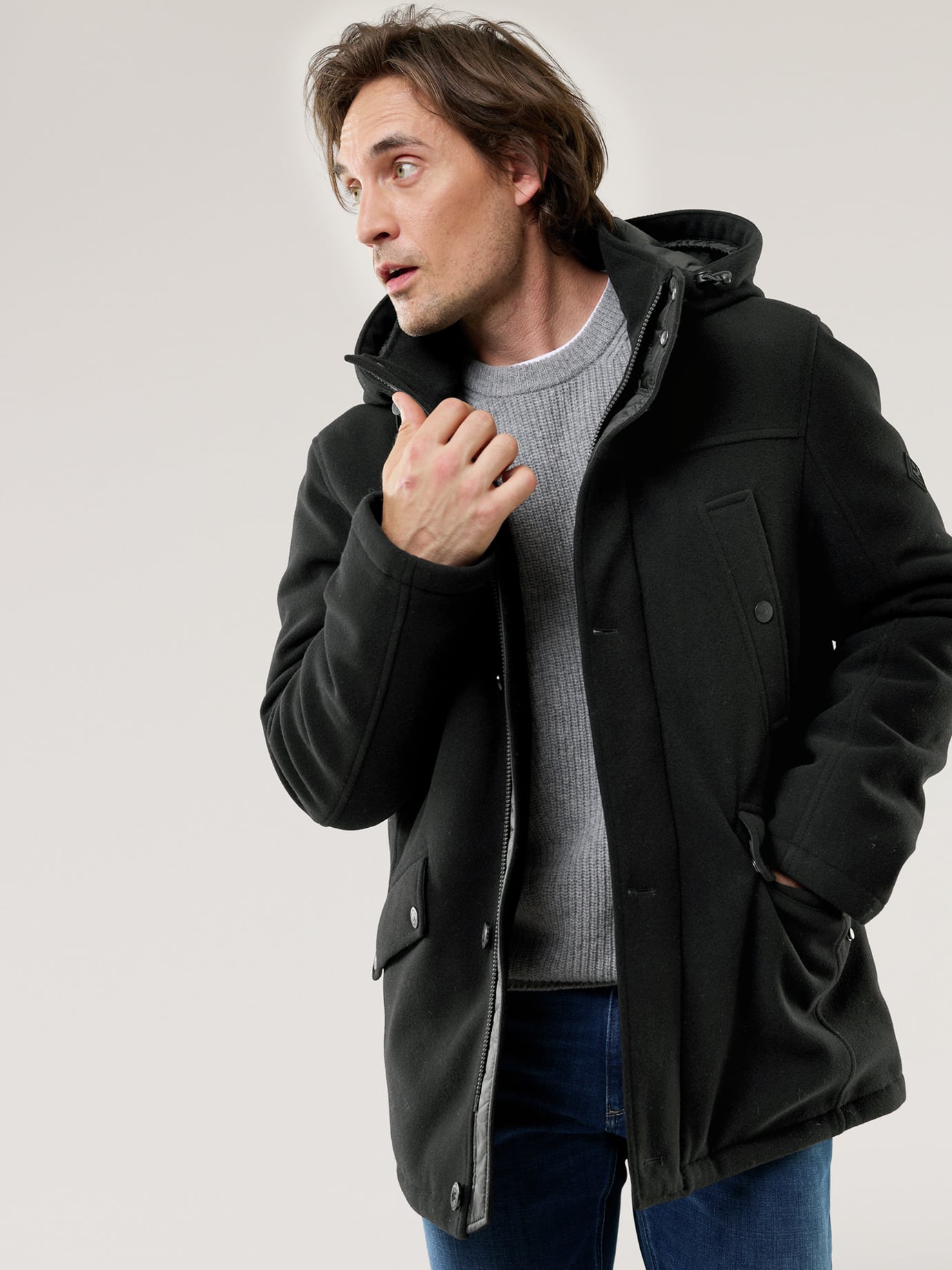 Walbusch Thermofleece Jacke, normale Größen#untersetzte Größen, Farbe Schwarz, 31, wärmend sehr pflegeleicht Herren