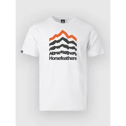 Horsefeathers Landform T-Shirt white Gr. M