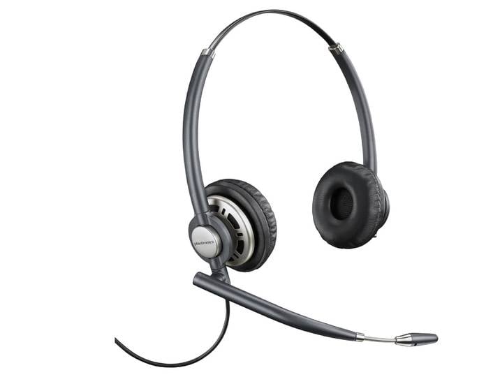 POLY Micro-casque binaural EncorePro 720 + fonction Quick Disconnect, Avec fil, Bureau/Centre d'appels, 80 - 20000 Hz, Casque, Noir 8R707AA