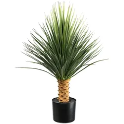 CREATIV green künstliche Pflanze Yucca rostrata Stamm, ca 85cm