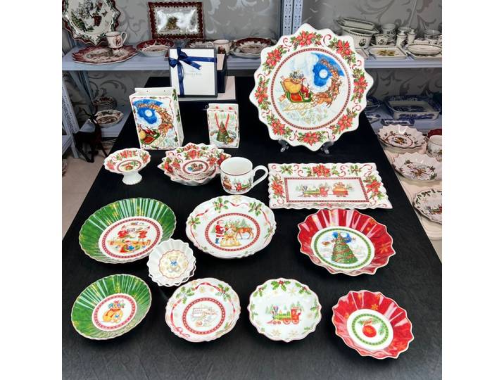 V Bao-Assiette à salade de noël européenne, vaisselle allemande, bol à soupe, présentoir