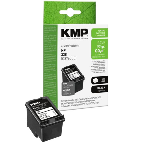 KMP H24 Tintenpatrone schwarz kompatibel mit HP C 8765 E