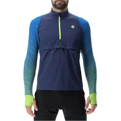 UYN Running Exceleration Windproof Zip-Up Laufshirt Herren lapis/lime XL