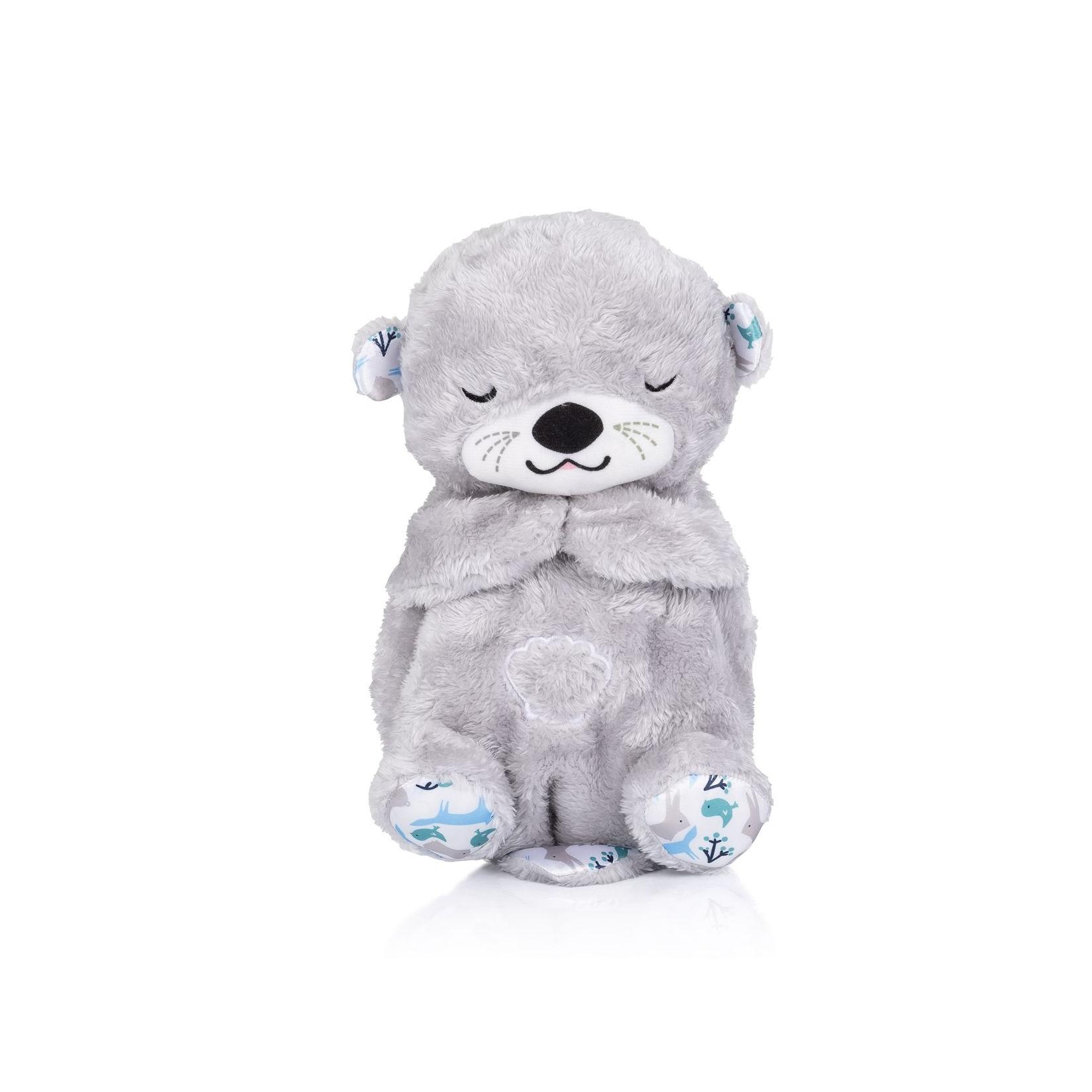 Chipolino Musik Plüschtier Otter, Lichter, Musikspielzeug, Geräusche, Melodien grau