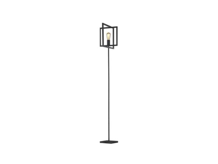 Searchlight Lighting PLAZA 1LT Stehleuchte, Metall, Schwarz, matt, schwenkbar, E27, max. 60 W, Höhe 160 cm