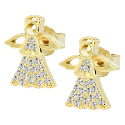 Paar Ohrhänger ADELIA´S "Ohrringe – Ohrstecker aus 925 Silber", Damen, Gr. Damen, Silber 925 (Sterlingsilber), gold, Ohrringe, Zum Verschenken – passend für viele Anlässe