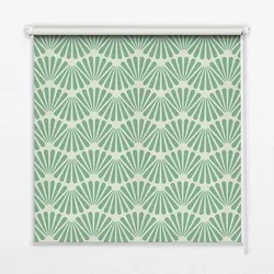 INNENROLLO - Fensterrollo - Rollo - 150x140 cm - Grüner Slalom