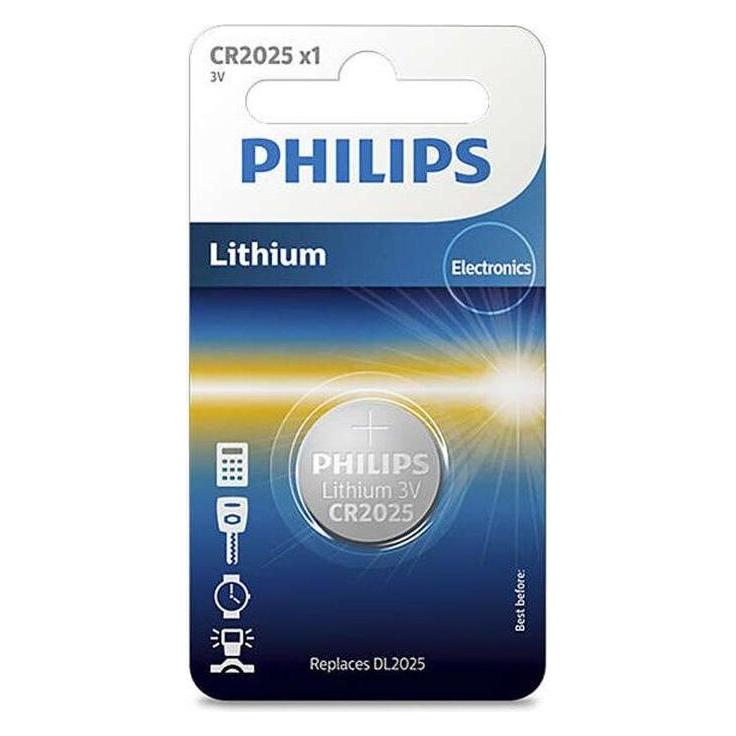 Philips Lithium CR2025 (1 Stk., CR2025) (CR2025/01B)