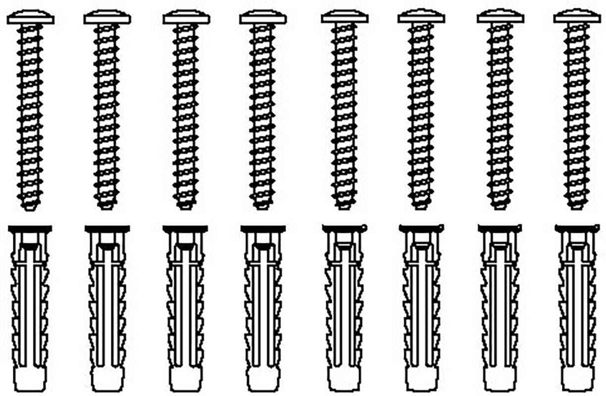Pressalit Befestigungsmaterial für massives Mauerwerk, Accessoires, V8616, edelstahl