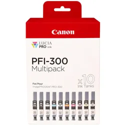 Canon Original PFI-300 Druckerpatronen - 10er Multipack