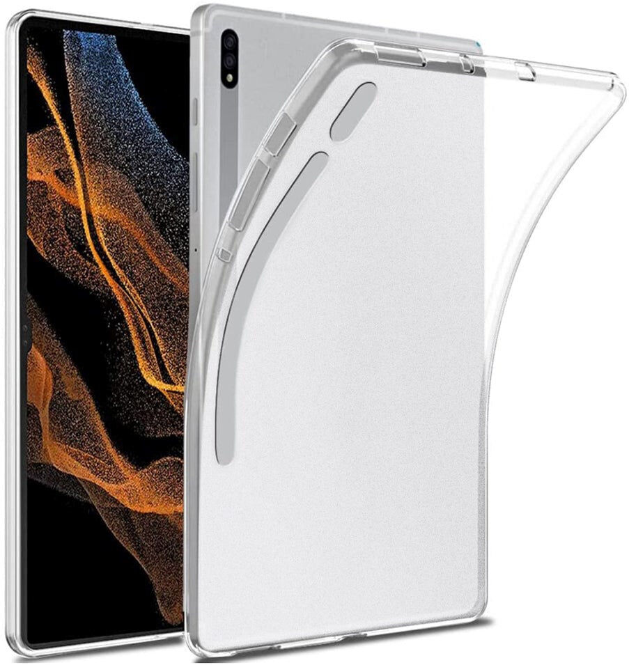 TABLETCOVERS.DK Samsung Galaxy Tab S8 Ultra Fleksibelt Bagside Cover - Mat Gennemsigtig