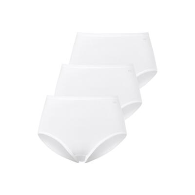 Taillenslip MEY "Emotion", Damen, Gr. 42/44, weiß, Single Jersey, Obermaterial: 60% Baumwolle, 35% Viskose, 5% Elasthan, körpernah, Unterhosen Taillenslip, angenehmes Tragegefühl durch weiche Beinabschlüsse