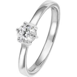 Viventy 769761 Verlobungsring Silber 925 Antragsring Zirkonia Damen-Ring, 58/18,5