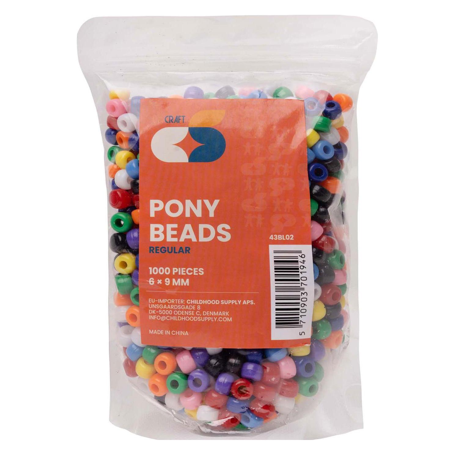 Colorations Colorationen - Ponyperlen Standard 6x9 mm, 1000 Stk. (55623515)