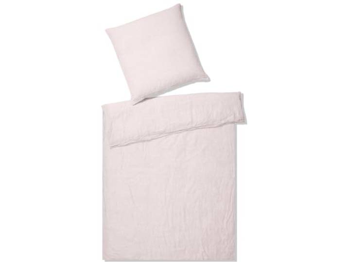 elegante Halbleinen Circus Bettwäsche Kissenbezug Farbe Rose Größe 80x80 cm