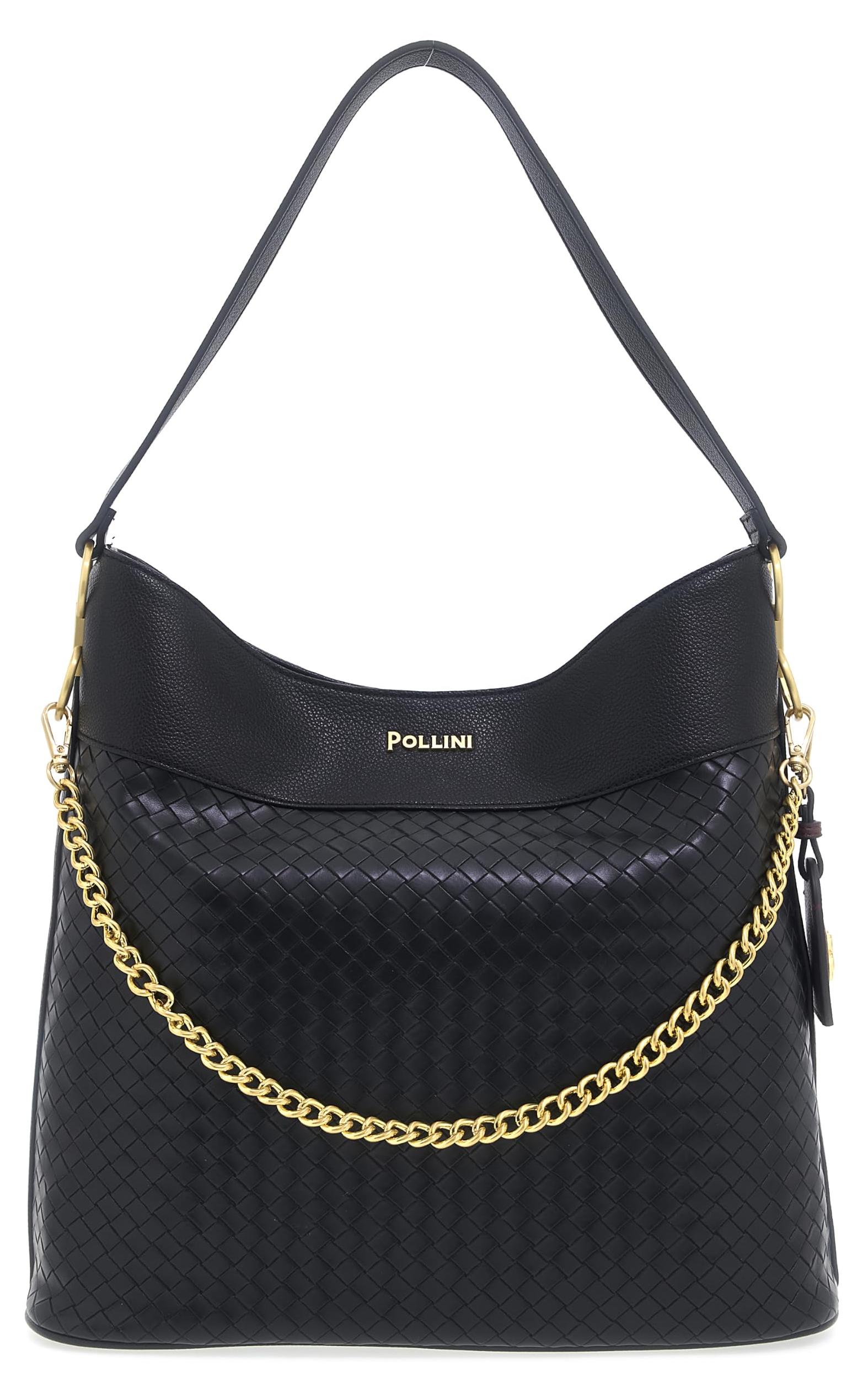 Pollini WOVEN-TEXTURE TOTE BAG