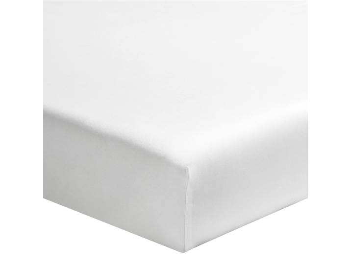 Drap housse blanc 100% coton biologique bonnet 30 cm 160x200