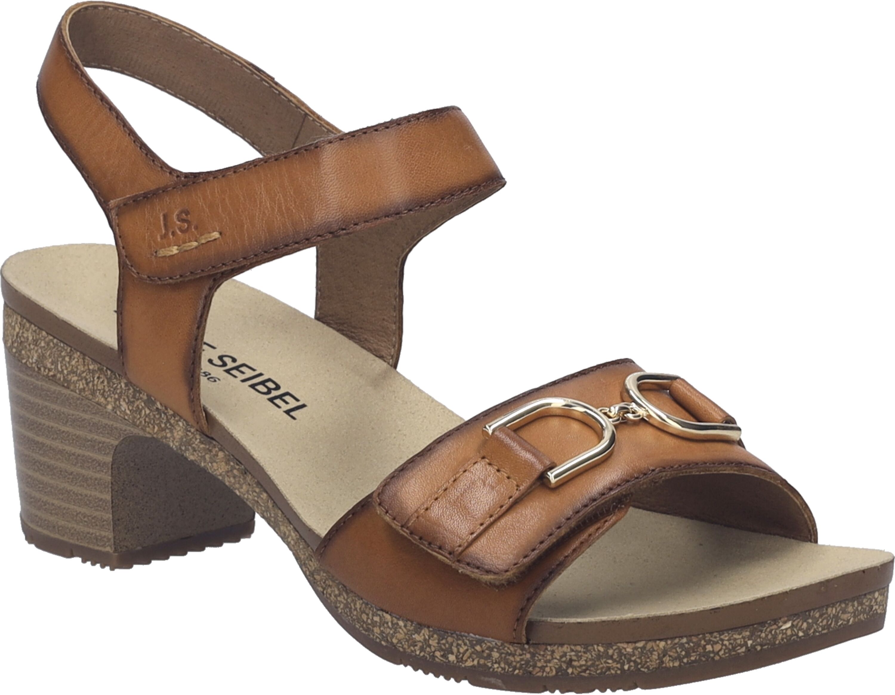 Sandale JOSEF SEIBEL "Grace 05, caramel", Damen, Gr. 41, braun (caramel), Obermaterial: 100% Rindsleder Leather cow., Schuhe Sandale