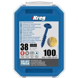 Kreg Blue-Kote Maxi-Loc Taschenlochschrauben | SML-C150B-100