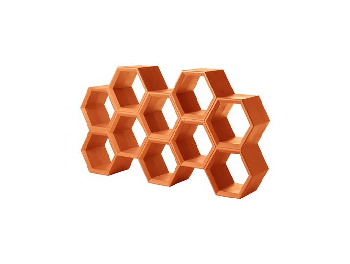 SLIDE bibliothèque HEXA (Orange - Polyéthylène)