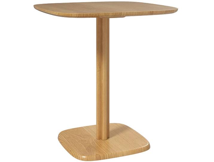 Homcom Esstisch Kautschukholz Naturholz, Naturfarben, Holz, Quadratisch, 70x75x70 cm, Esszimmer, Esstische