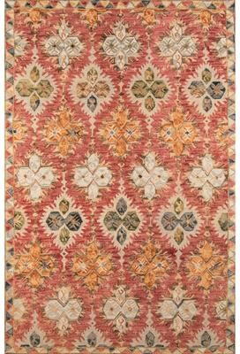 Momeni Tangier Hand-Tufted Wool Damask Area Rug.