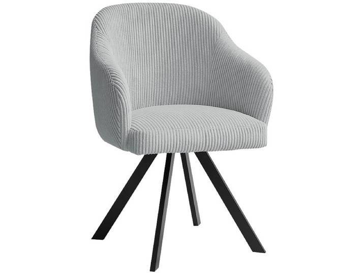 BOBOCHIC Stuhl SOPHIE Stoff hellgrau