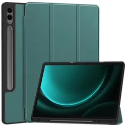 Cover-Discount Galaxy Tab S9+ / S9 FE+ - Smart Case Silikon grün (Samsung Galaxy Tab S10+, Samsung Galaxy Tab S9 FE, Samsung Galaxy Tab S9+), Tablet Hülle, Grün