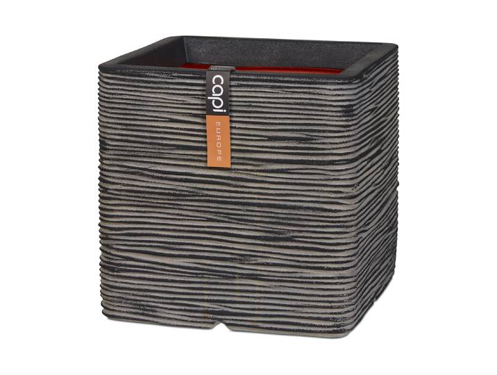 Capi Blumentopf RIB Quadro Anthrazit 40 × 40 × 40 cm 52 l