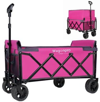 Kodotan sofa "Upgraded 5*2""Wide Wheels-Expandable Dual-Layer Utility Wagon with 100% Extra Space, 220lbs Capacity Grocery Cart for Camping"