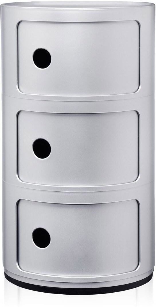 Kartell Componibili 3 Elemente Container (silber) silber