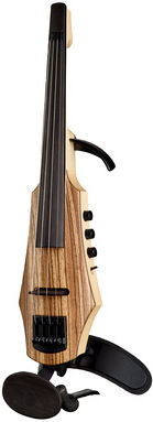 NS Design CR4-VN-ZW Electric Violin Zebra Wood