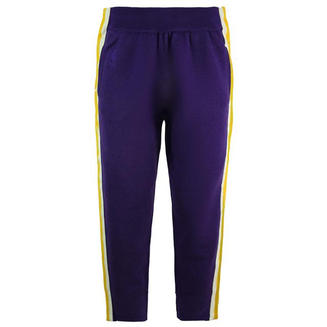Mitchell & ness x Clot la lakers stricken sich aufwärmen Männerstreckenhosen